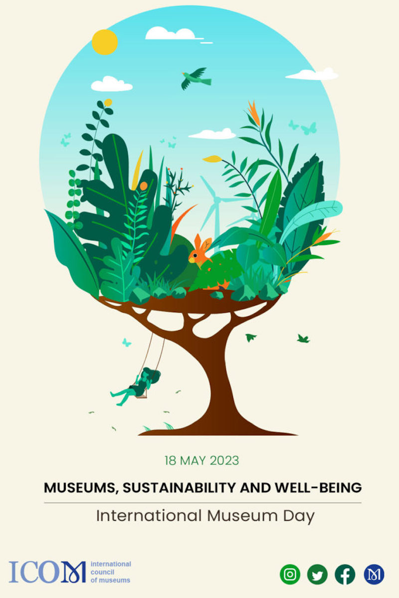 2023年518國際博物館日，主題定為「博物館、永續性與健康福祉」(Museums, Sustainability and Wellbeing)