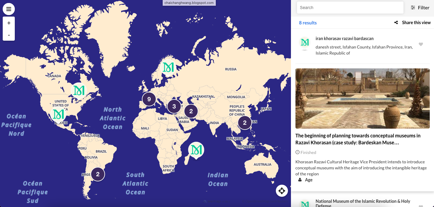 ICOM-IMD｜「2023年國際博物館日互動式地圖」(International Museum Day Interactive Map 2023) 開放提報